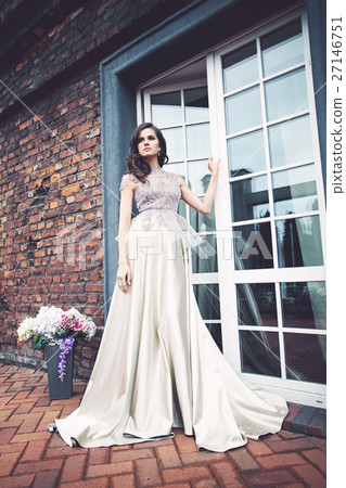 Fashion Woman Closes the Door 27146751