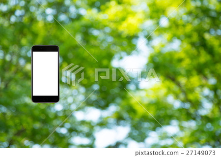 Hamikomi Sumaho新綠色圖像背景材料背景綠色背景植物春天初夏光束離開綠色並且複制空間 27149073