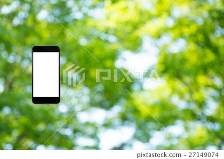 Hamikomi Sumaho新綠色圖像背景材料背景綠色背景植物春天初夏光束離開綠色並且複制空間 27149074