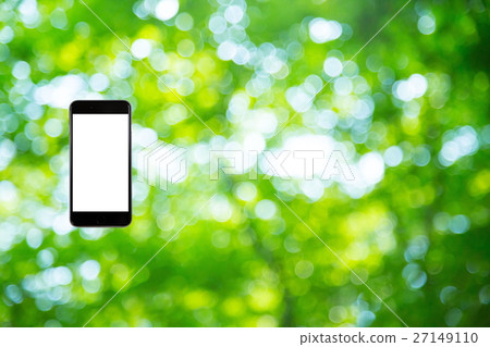 Hamikomi Sumaho新綠色圖像背景材料背景綠色背景植物春天初夏光束離開綠色並且複制空間 27149110