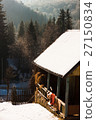 Winter scenery, cottage in the mountains 27150834