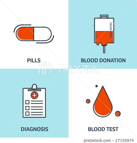 Vector illustration. Flat medical background Vector illustration. Flat medical background 27150974