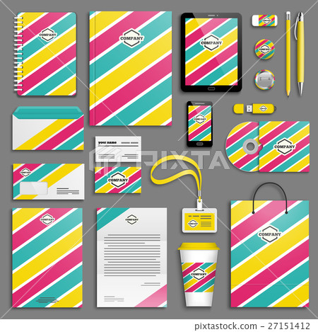 Corporate identity template set. Corporate identity template set. 27151412