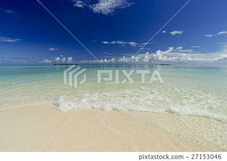 岩島的珊瑚礁的海 岩島的珊瑚礁的海 27153046