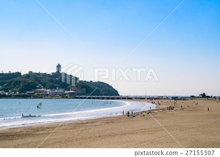 Kanagawa Prefecture Kamakura City Enoshima Beach Katase Higashihama Beach Kanagawa Prefecture Kamakura City Enoshima Beach Katase Higashihama Beach 27155307