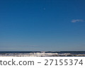Blue sky, wave and moon 27155374