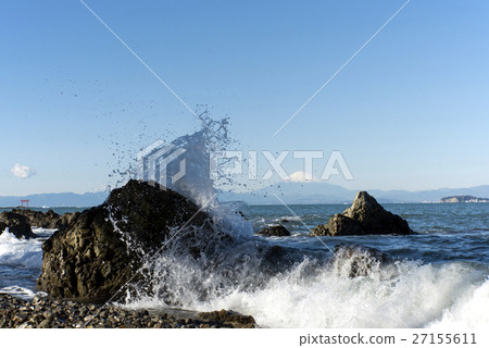 Fuji seen from the Morito coast 27155611