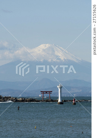 Fuji seen from the Morito coast 27155626