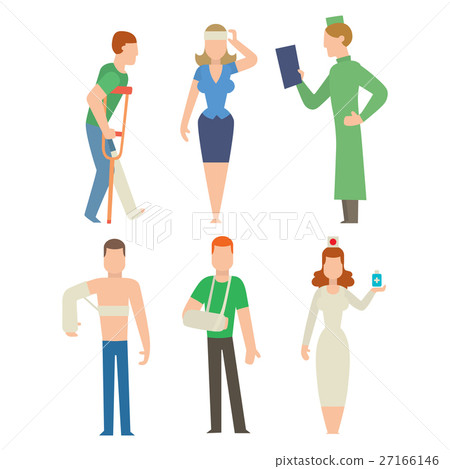 Trauma accident and human body safety vector 27166146