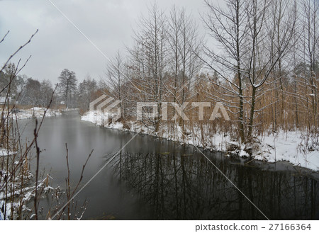 rural winter scene rural winter scene 27166364