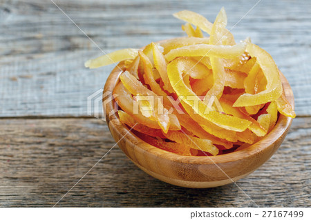 Candied orange and lemon peels closeup. Candied orange and lemon peels closeup. 27167499