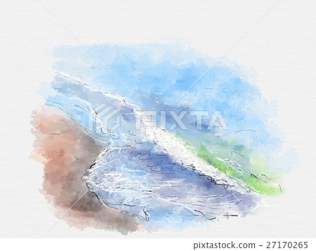 波浪的例證 27170265