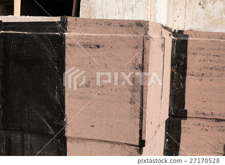 Stock Photo: Waterproofing basement and foundations