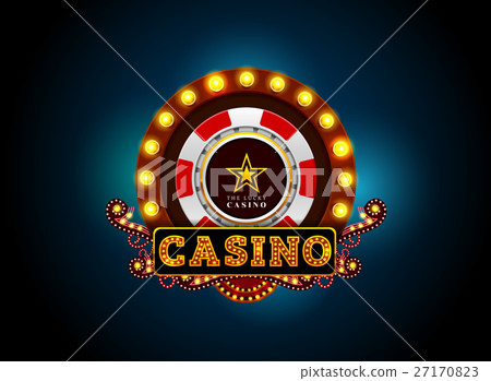 casino neon light sign 27170823