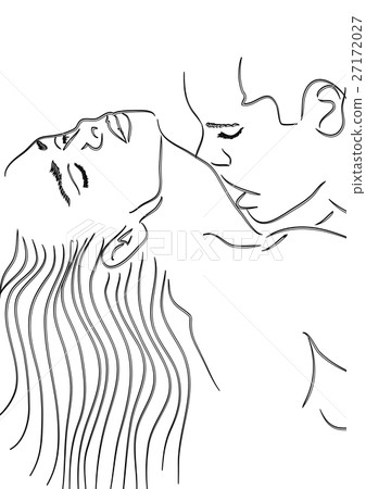 vector lineart of heterosexual couple having sex 27172027