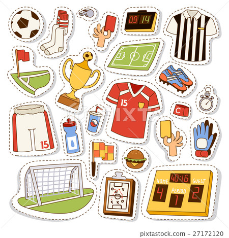 Soccer icons vector illustration. Soccer icons vector illustration. 27172120
