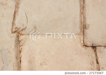 Cobbled with stone sizes and shapes of irregularities of Angkor Wat West approaching in irregular condition Cobbled with stone sizes and shapes of irregularities of Angkor Wat West approaching in irregular condition 27173067