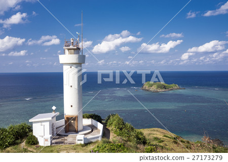 Hirakubozaki and the lighthouse in Ishigakijima Hirakubozaki and the lighthouse in Ishigakijima 27173279