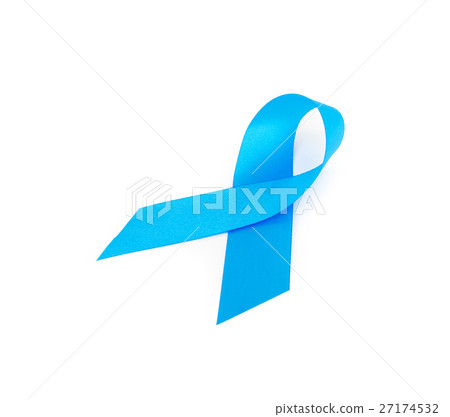 Blue ribbon prostate cancer awareness concept Blue ribbon prostate cancer awareness concept 27174532