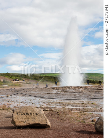 Strokkur eruption in the Geysir area, Iceland Strokkur eruption in the Geysir area, Iceland 27175941