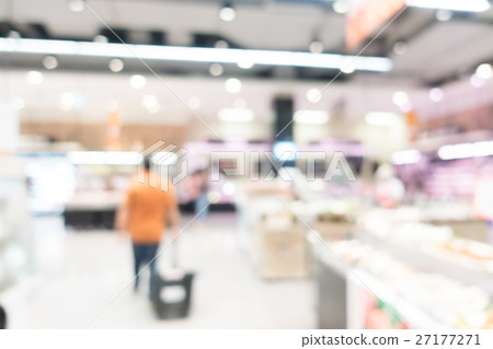 Abstract blur supermarket 27177271