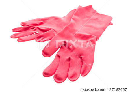 Rubber glove isolated on white Rubber glove isolated on white 27182667