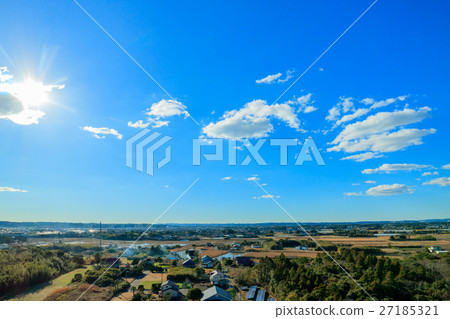 Aerial view of Ichinomiya-machi and Chosei village 27185321