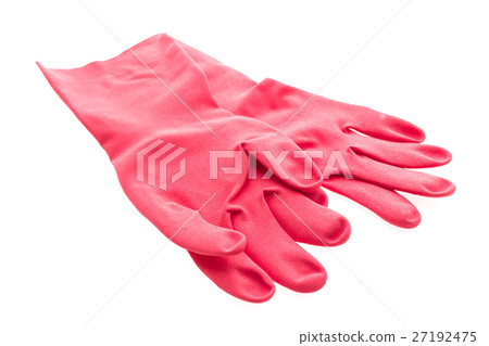 Rubber glove isolated on white Rubber glove isolated on white 27192475