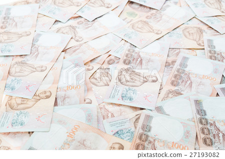 Thai banknote and cash Thai banknote and cash 27193082