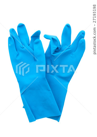Rubber glove isolated on white Rubber glove isolated on white 27193198