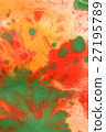 Warm abstract background red, yellow, orange ink 27195789