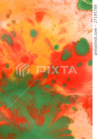 Warm abstract background red, yellow, orange ink 27195789