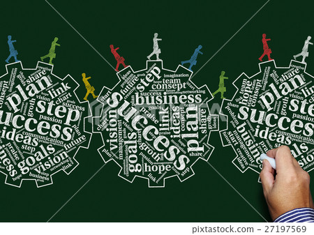 Gear made of business image phrase Gear made of business image phrase 27197569