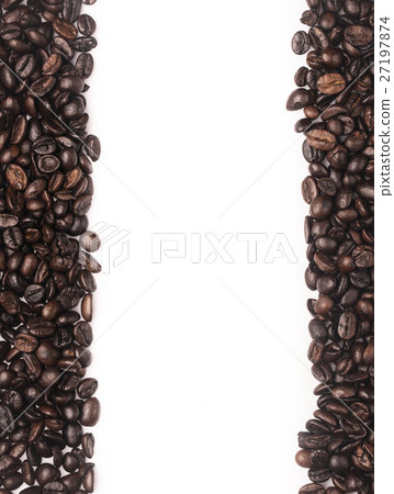 coffee beans on white background 27197874