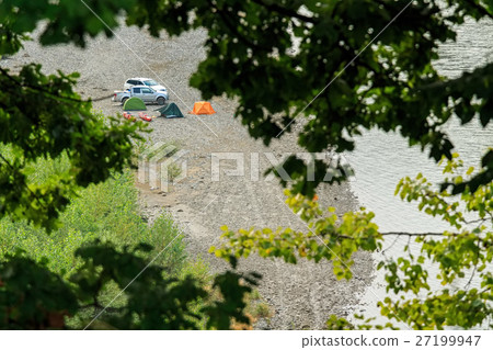 Landscape with mountain river and forest Landscape with mountain river and forest 27199947