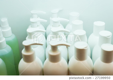 Shampoo bottles on white 27199950