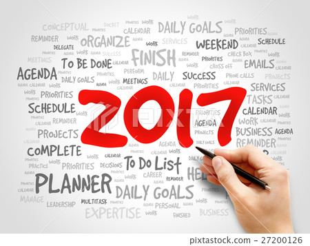 2017 Goals word cloud business concept 2017 Goals word cloud business concept 27200126