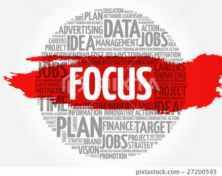 FOCUS word cloud - Stock Illustration [27200593] - PIXTA