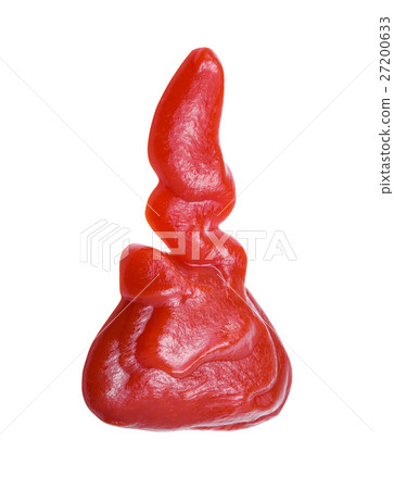 Tomato sauce on white background 27200633