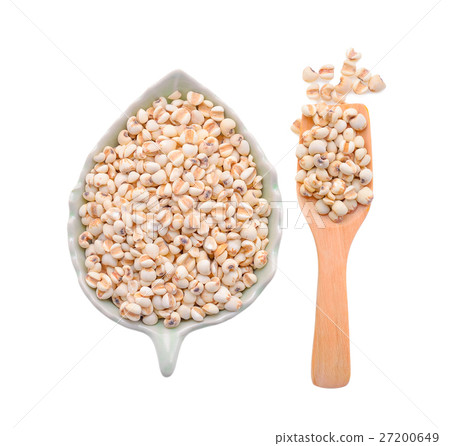 millet grains on white background 27200649