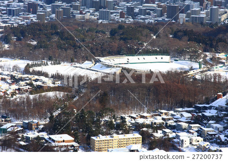 Sapporo in winter seen from Oku Triangle 27200737