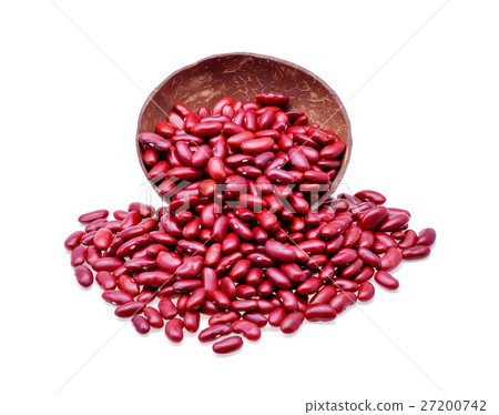 Red beans isolated on white background 27200742