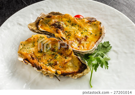 Oyster Coquill (Gratin) Coquille French food of the oyster 27201014