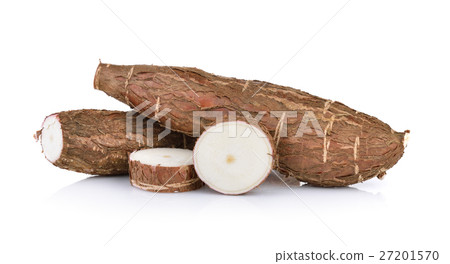 Cassava isolated on a white background 27201570