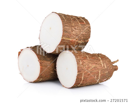Cassava isolated on a white background 27201571