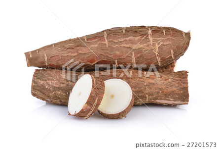 Cassava isolated on a white background 27201573