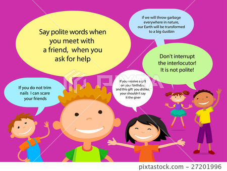 Vector brochure backgrounds with cartoon children 27201996