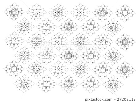 White Vintage Wallpaper with Flower Pattern 27202112
