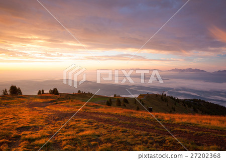 Amazing morning in Gerlitzen Apls in Austria. Amazing morning in Gerlitzen Apls in Austria. 27202368