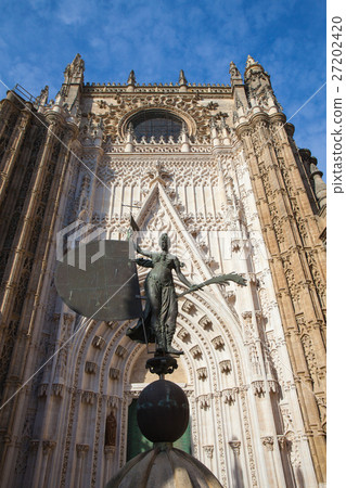 Seville Cathedral at sunset. Spain. Seville Cathedral at sunset. Spain. 27202420